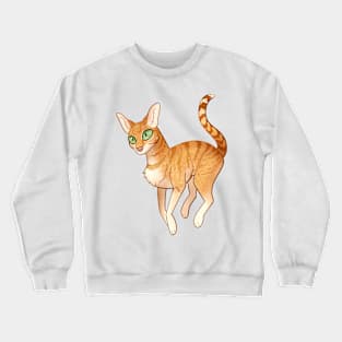 Cozy Orange Tabby Crewneck Sweatshirt